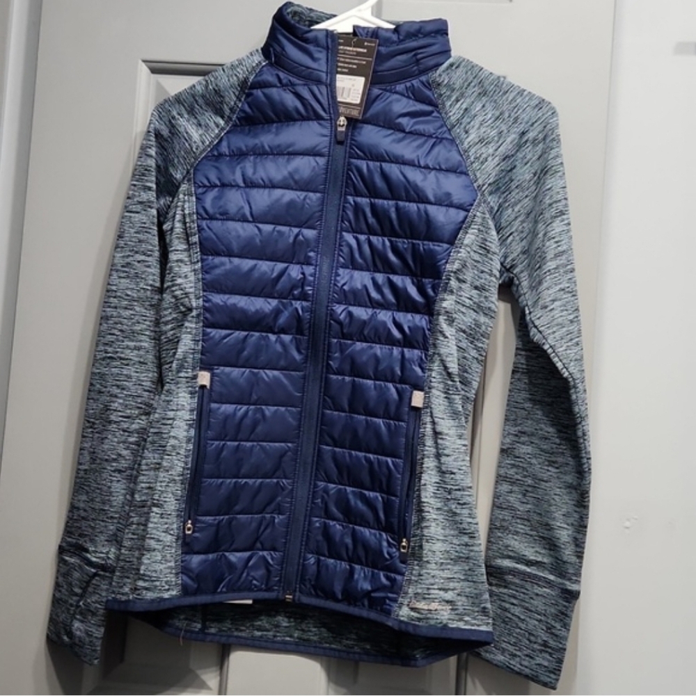 NWUT Eddie Bauer Ignitelite Hybrid Hoodie Jacket Blue XS
